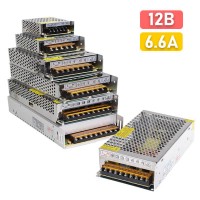 Блок питания 12В  6.6А (80W, клеммы)