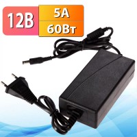 Блок питания 12В 5А (5.5×2.1 / 2.5 мм)