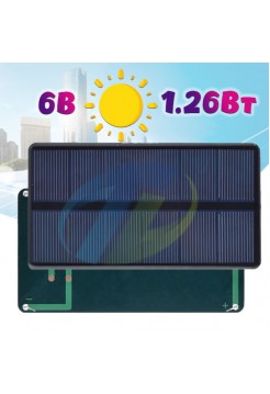 Солнечная панель  6В 210мА 133х73мм