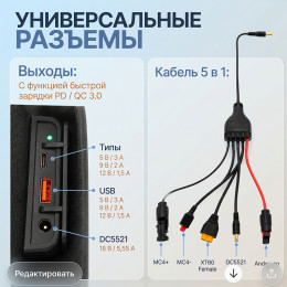 Солнечная панель  (100W, 18V) складная, SMP03 