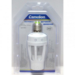 Датчик движения включения света с патроном LX-451 Camelion