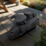 Колодка 2 гнезда с/з 16А 250В с заглушками IP44