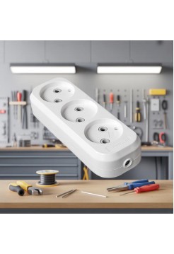 Колодка 3 гнезда б/з 10А 250В