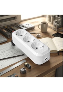 Колодка 3 гнезда с/з 16А 250В