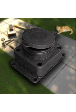 Колодка 1 гнездо с/з 16А 250В с заглушкой IP44