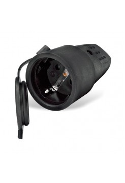 Штепсель с заглушкой каучук 16А 220V IP44