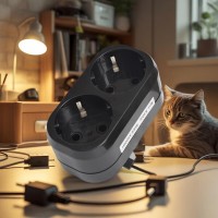 Тройник 2-розетки 16А