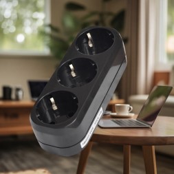 Тройник 3-розетки 16А линейный