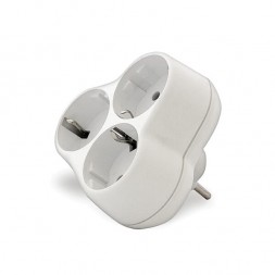 Тройник 3-розетки 16А круглый