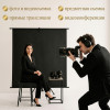Чёрный хромакей 2×2 м с держателем Орбита OT-SMH30B