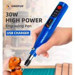 Мини гравер-дрель, зарядка от USB, +24 насадки, TungFull 3687