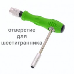 Отвертка со сменными битами, 32в1, INO13