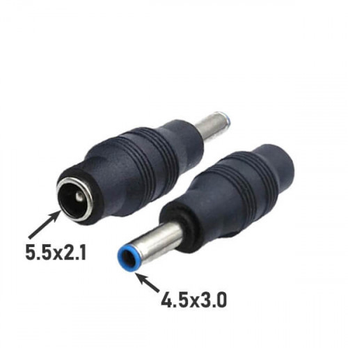 Переходник питания DC 4,5х3,0x0,5 штекер на 5.5х2.1 гнездо Robiton NB-MFF