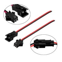 Разъемы мини JST SM2.54 2-pin папа+мама