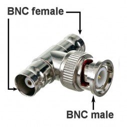 BNC male - female х2 переходник
