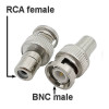 Переходник BNC вилка - RCA розетка