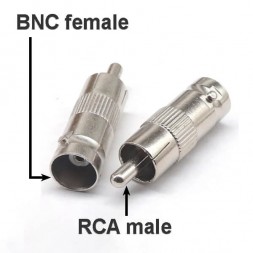 BNC female - RCA male переходник