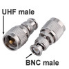 BNC штекер - UHF штекер, ВЧ переходник, BU311