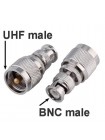 BNC штекер - UHF штекер, ВЧ переходник, BU311