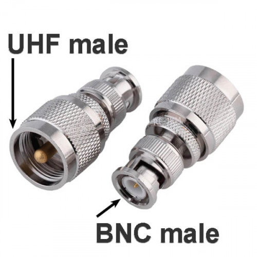 BNC штекер - UHF штекер, ВЧ переходник, BU311