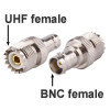 BNC гнездо - UHF гнездо, ВЧ переходник, BU322