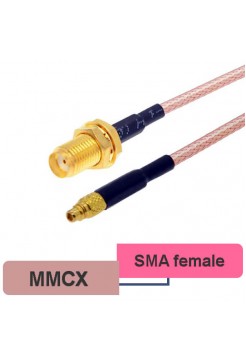 MMCX - SMA female пигтейл 15см