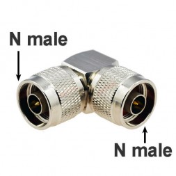 N male - N male переходник, угловой, N411