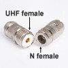 Переходник N розетка - UHF (SO259) розетка, NU322