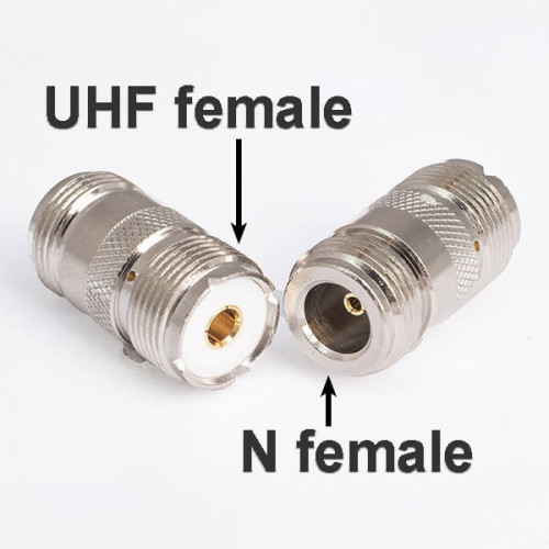 Переходник N розетка - UHF (SO259) розетка, NU322