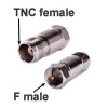 PE91083 высокочастотный переходник TNC розетка - F вилка