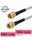 Пигтейл SMA-male - SMA-male 15/20/30/50 см, кабель RG-402