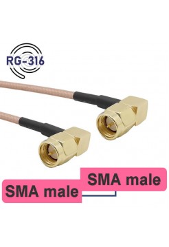 SMA male - male угловой пигтейл