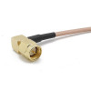 Пигтейл SMA male - SMA male угловые разъемы, кабель RG-316