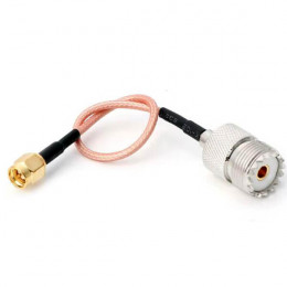 SMA male - UHF female пигтейл 20см
