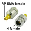 SN-A322, переходник RP-SMA розетка - N розетка