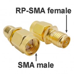 RP-SMA female - SMA male переходник