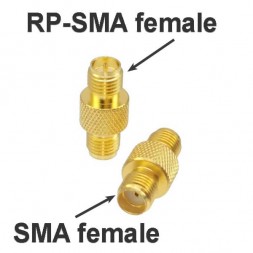 RP-SMA female - SMA female переходник