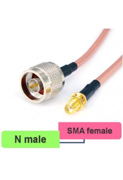 SMA female - N male пигтейл 20см