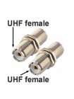 UHF female - UHF female переходник, SO259, bulkhead
