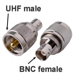 UHF male - BNC female переходник, UB312