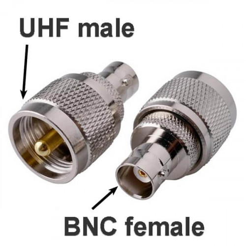 UHF штекер - BNC гнездо, ВЧ переходник, UB312