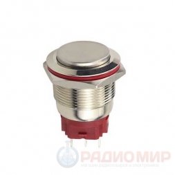 Кнопка с фиксацией, металл 22мм. Кнопка с фиксацией, металл 22мм.