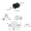 Кнопочный переключатель 1712KD ON-OFF с фиксацией 30V 1A