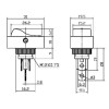 Переключатель кулисный с подсветкой ASW-20D