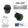 Круглый влагозащищенный переключатель ON-OFF KCD1 IP54 (монт. Ø20 мм)