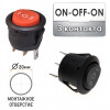Переключатель ON-OFF-ON круглый 3 контакта (монт. Ø23 мм)
