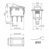 Мини переключатель KCD ON-ON 3 контакта SPDT 10×15 мм
