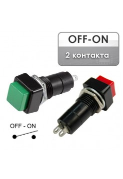 Кнопка OFF-ON c фиксацией, на замыкание PBS-12A