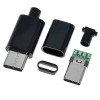 Разъем USB type C, male, 24pin, на кабель под пайку