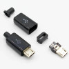 Разъем USB micro, male, 5pin, на кабель